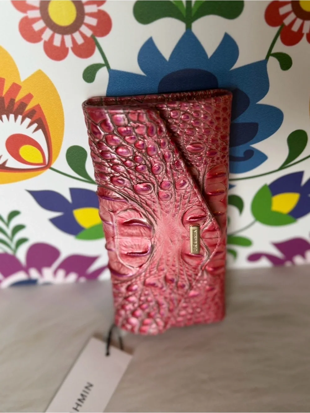 Brahmin French Rose Veronica Wallet NWT
